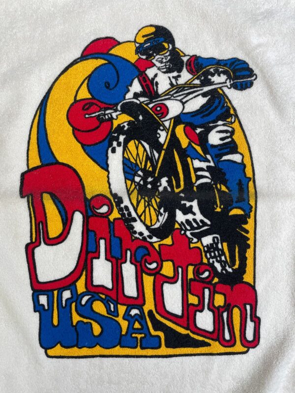EARLY Y2K DEADSTOCK! DIRTIN USA MOTOCROSS GRAPHIC TERRY CLOTH RINGER TANK TOP