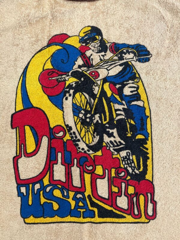 EARLY Y2K DEADSTOCK! DIRTIN USA MOTOCROSS GRAPHIC TERRY CLOTH RINGER TANK TOP