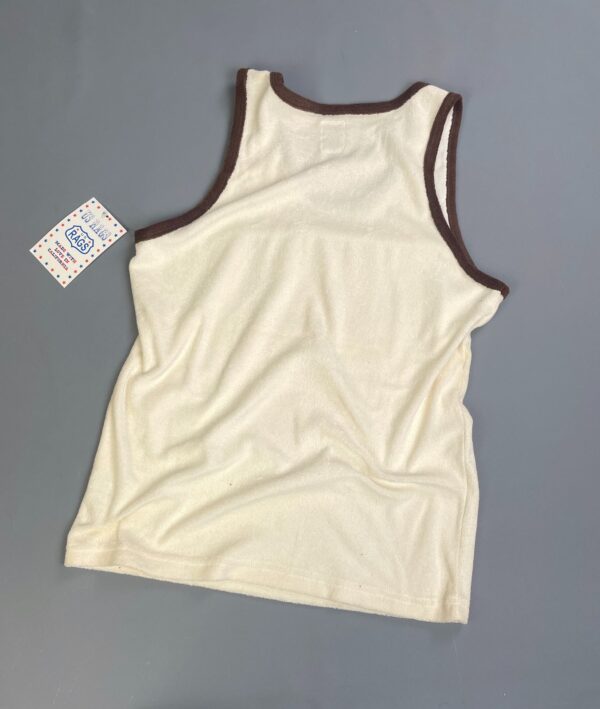 EARLY Y2K DEADSTOCK! HOLLYWOOD MOTOCROSS GRAPHIC TERRY CLOTH RINGER TANK TOP