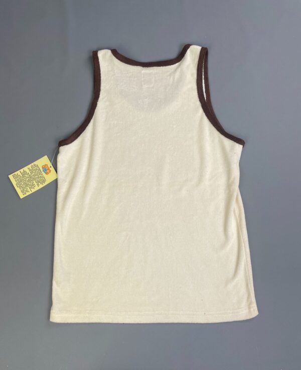 EARLY Y2K DEADSTOCK! HOLLYWOOD MOTOCROSS GRAPHIC TERRY CLOTH RINGER TANK TOP