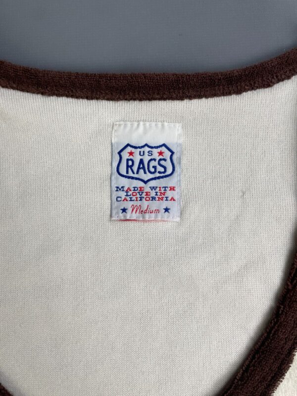 EARLY Y2K DEADSTOCK! HOLLYWOOD MOTOCROSS GRAPHIC TERRY CLOTH RINGER TANK TOP