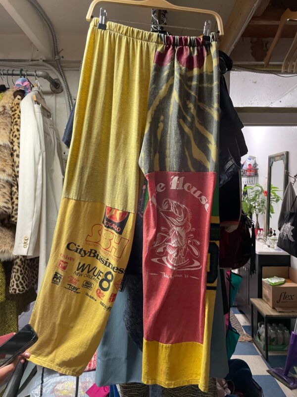 GRAPHIC COTTON SHIRTS PATCHWORK SWEATPANTS