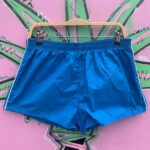 DEADSTOCK NYLON POLY BLEND SIDE STRIPE RUNNING SHORTS