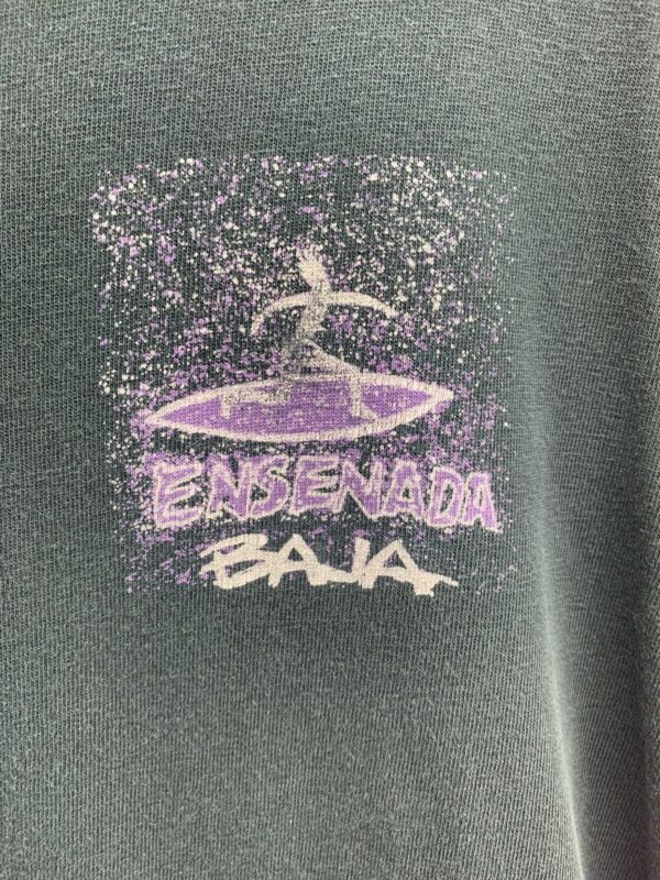 PRIMITIVE ENSENADA BAJA PREHISTORIC SURFER GRAPHIC SINGLE STITCH T-SHIRT