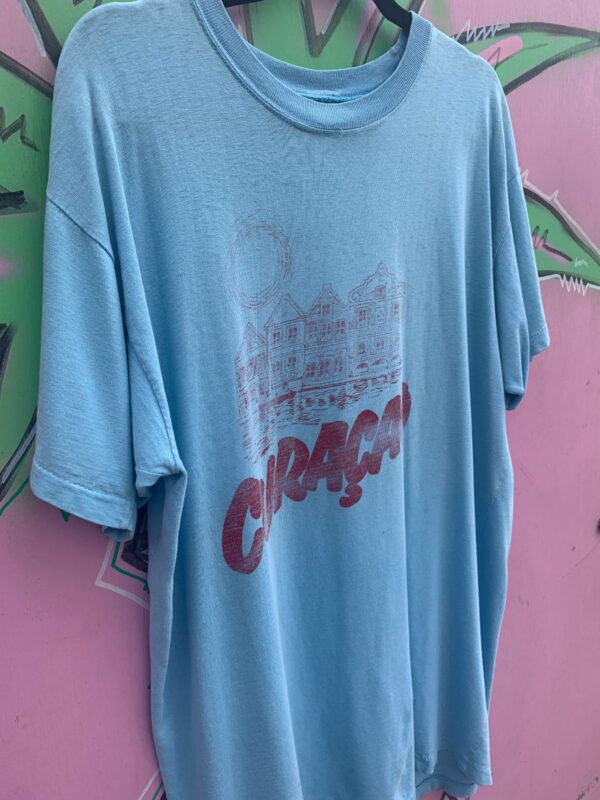 AS-IS DISTRESSED CURAÇAO ISLAND TOURIST SINGLE STITCH T-SHIRT