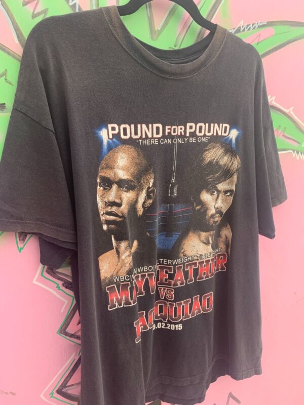 AS-IS 2015 MAYWEATHER VS PACQUIAO TITLE FIGHT BOXING T-SHIRT