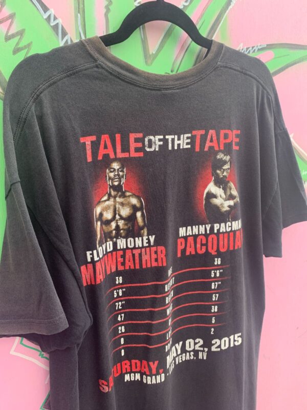 AS-IS 2015 MAYWEATHER VS PACQUIAO TITLE FIGHT BOXING T-SHIRT