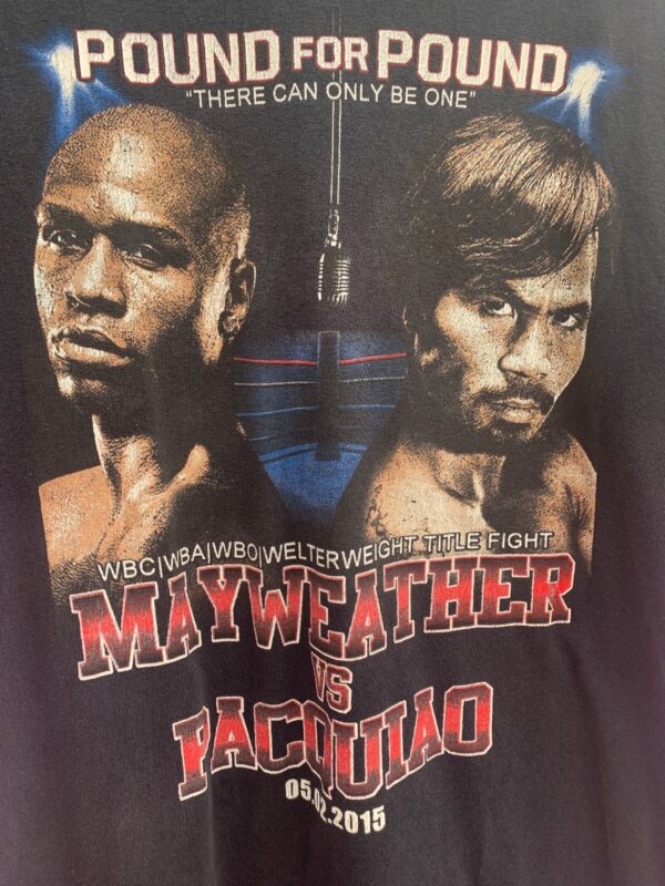 AS-IS 2015 MAYWEATHER VS PACQUIAO TITLE FIGHT BOXING T-SHIRT