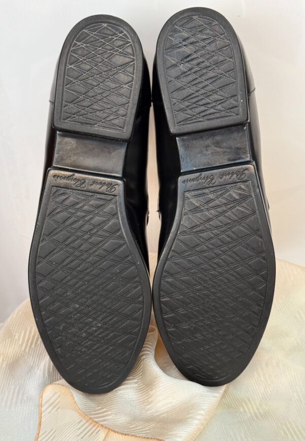 LEATHER TWO TONE WIDE TASSLE BUCKLE LOAFER SHOES