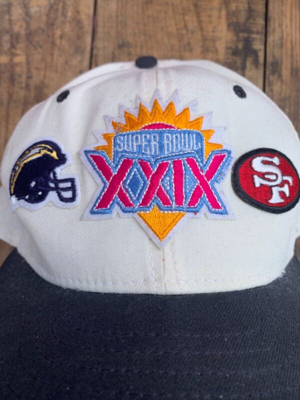 1995 SUPERBOWL XXIX CHARGERS VS 49ERS SNAPBACK HAT