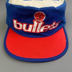 Photo detail:*AS-IS* 1990S DEADSTOCK WASHINGTON BULLETS ALLOVER PRINT PAINTERS CAP