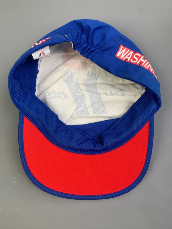 *AS-IS* 1990S DEADSTOCK WASHINGTON BULLETS ALLOVER PRINT PAINTERS CAP