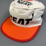 *AS-IS* 1990S DEADSTOCK MIAMI HEAT ALLOVER PRINT PAINTERS CAP