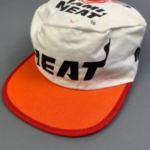 Photo detail:*AS-IS* 1990S DEADSTOCK MIAMI HEAT ALLOVER PRINT PAINTERS CAP