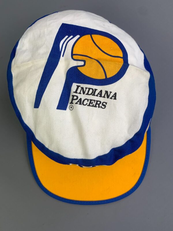 *AS-IS* 1990S DEADSTOCK INDIANA PACERS ALLOVER PRINT PAINTERS CAP