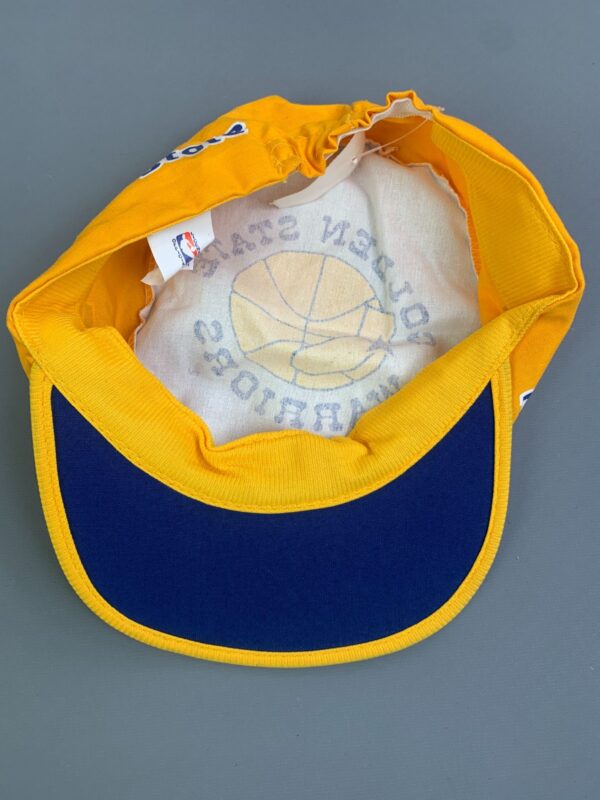 *AS-IS* RAD! 1990S DEADSTOCK GOLDEN STATE WARRIORS  ALLOVER PRINT PAINTERS CAP