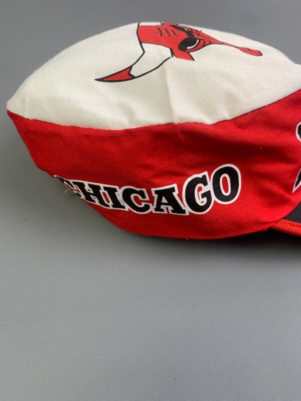 RAD! 1990S DEADSTOCK CHICAGO BULLS ALLOVER PRINT PAINTERS CAP