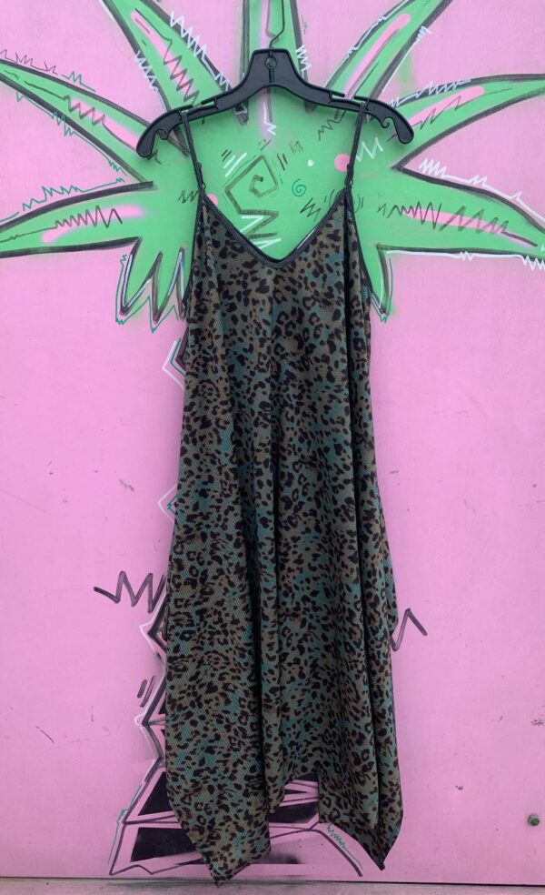 UNUSUAL LEOPARD PRINT HAREM STYLE DRESS JUMPSUIT