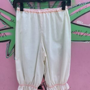 Photo detail:ADORABLE! CONTRAST STITCH HAND SEWN BLOOMERS