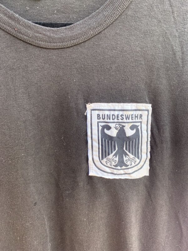 GAUZY COTTON GERMAN FEDERAL DEFENSE MILITARY PATCH SHORT SLEEVE SHIRT