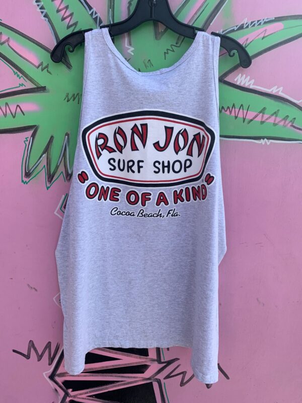 RON JON SURF SHOP ONE OF A KIND COCOA BEACH FLA HEATHERED GRAPHIC TANK TOP