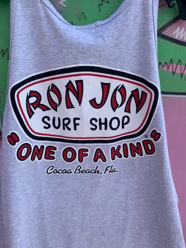 RON JON SURF SHOP ONE OF A KIND COCOA BEACH FLA HEATHERED GRAPHIC TANK TOP