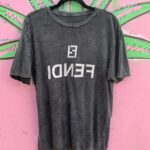 BOOTLEG REVERSE FENDI GRAPHIC MINERAL WASH T-SHIRT