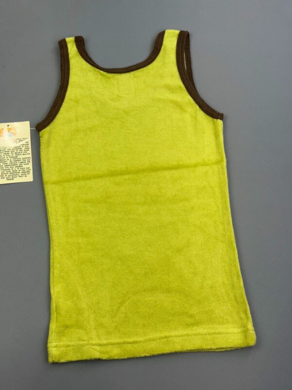 EARLY Y2K DEADSTOCK! MARIPOSA BUTTERFLY GRAPHIC TERRY CLOTH RINGER TANK TOP