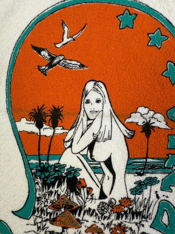 EARLY Y2K DEADSTOCK! CALIFORNIA MUSHROOM GIRL TERRY CLOTH RINGER TANK TOP