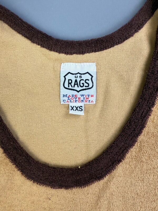EARLY Y2K DEADSTOCK! SURFER STARS TERRY CLOTH RINGER TANK TOP