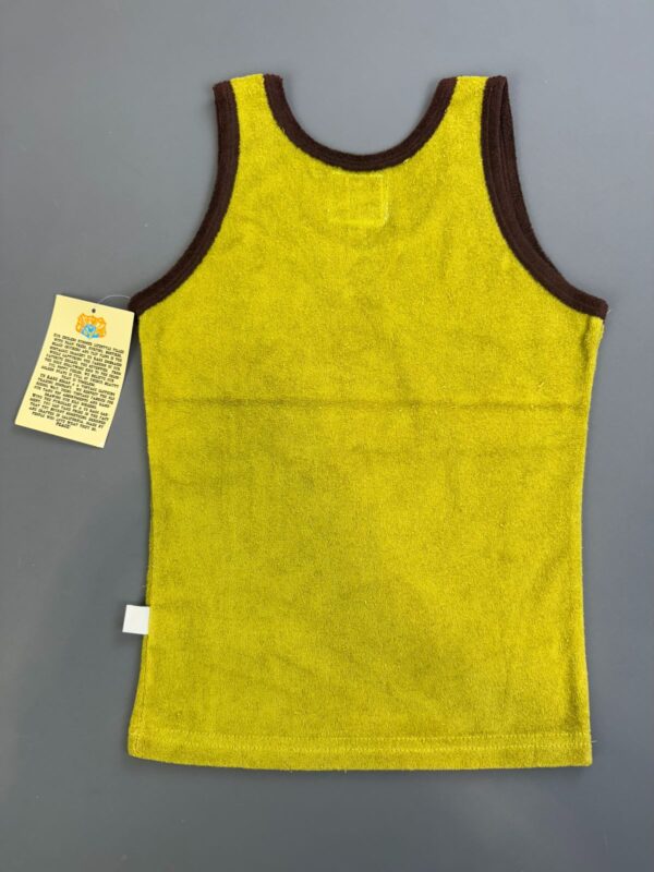 TERRY CLOTH CALIFORNIA 72 GRAPHIC RINGER TANK | EARLY Y2K DEADSTOCK NWT