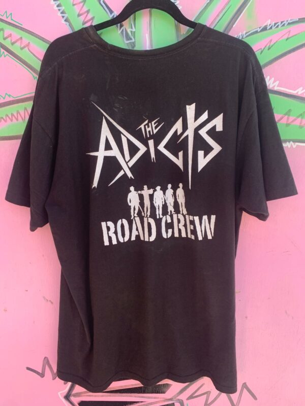AS-IS THE ADICTS ROAD CREW ROADIE BAND T-SHIRT