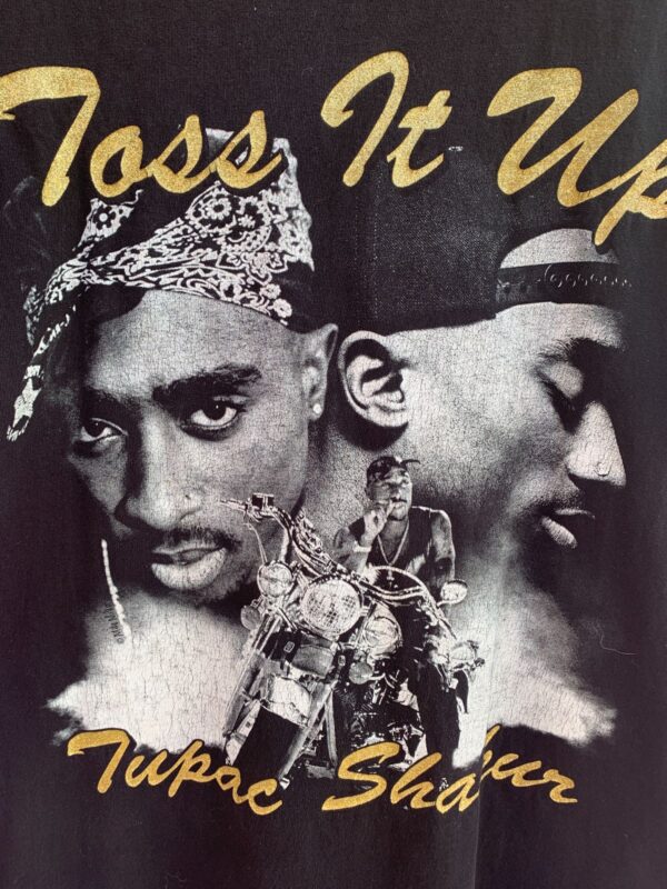 TUPAC TOSS IT UP GLITTER T-SHIRT