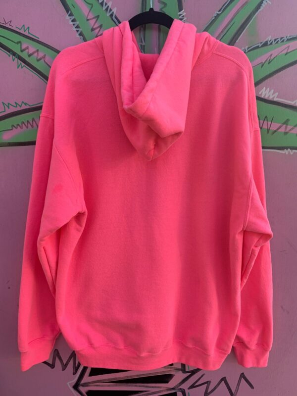DAYGLOW! NEON PINK! ZIP UP HOODED SWEATSHIRT HOODIE