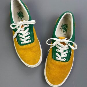 Photo detail:FUN! SUEDE COLOR BLOCK VANS LOW TOP SKATE SHOES
