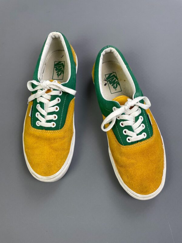 FUN! SUEDE COLOR BLOCK VANS LOW TOP SKATE SHOES