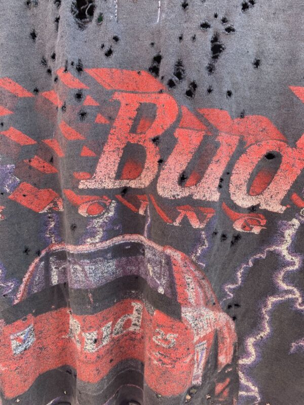 DISTRESSED NASCAR FOLLOW THE LEADER REPURPOSED T-SHIRT