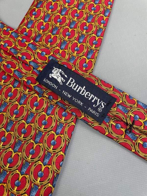 GORGEOUS CLASSIC GILDED TRELLIS PRINT WIDE CUT SILK TIE