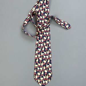 Photo detail:FUN! DUCKS IN SNEAKERS PRINTED WIDE CUT SILK TIE