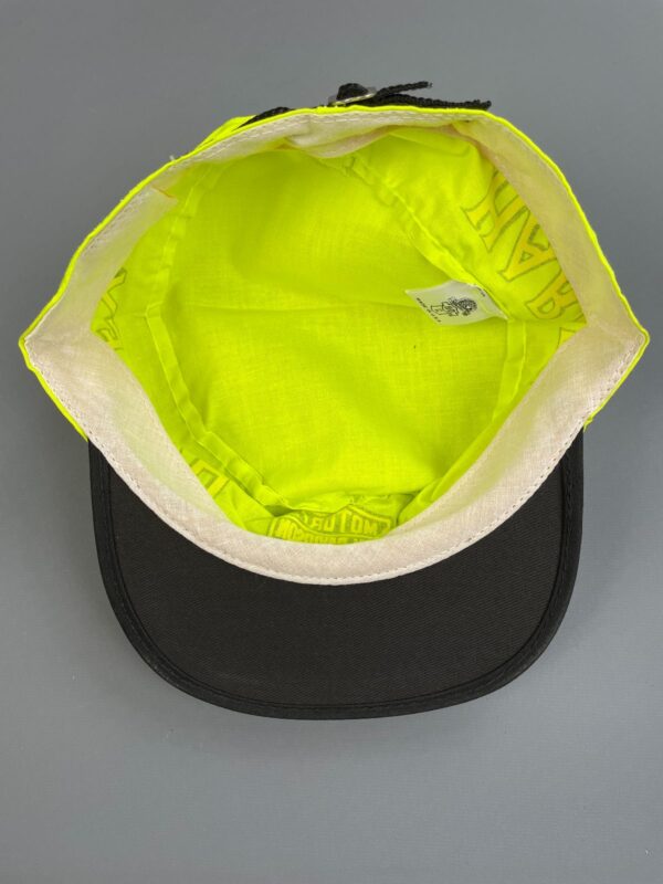 1980S NEON HARLEY DAVIDSON PAINTERS HAT CAP BAR AND SHIELD MADE IN USA