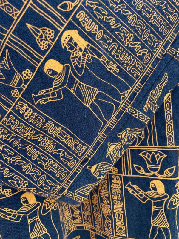 1980S 100% COTTON EGYPTIAN PRINT OVERSIZED T-SHIRT DRESS