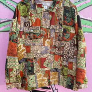 Photo detail:AWESOME! 1990S SILK PATCHWORK JACKET