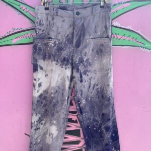Photo detail:WORKWEAR PANTS BLUE BLEACH SPLATTER
