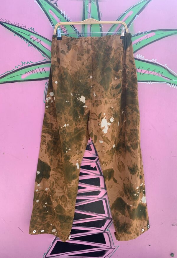 VINTAGE SWEDISH MILITARY OVERDYED SNOW PANTS - SPLATTER YELLOW