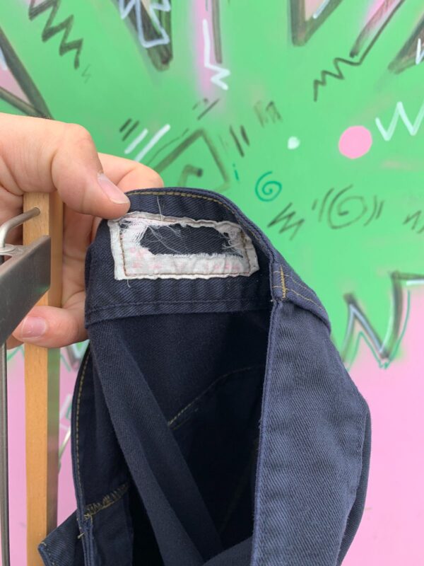 *AS-IS* OVERDYED MULTI CARGO POCKET MILITARY ISSUED PANTS CONTRAST STITCHING,*REPAIRS*