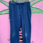 *AS-IS* RETRO BASIC BLUE 50/50 WORK PANTS – SCOVILL ZIPPER