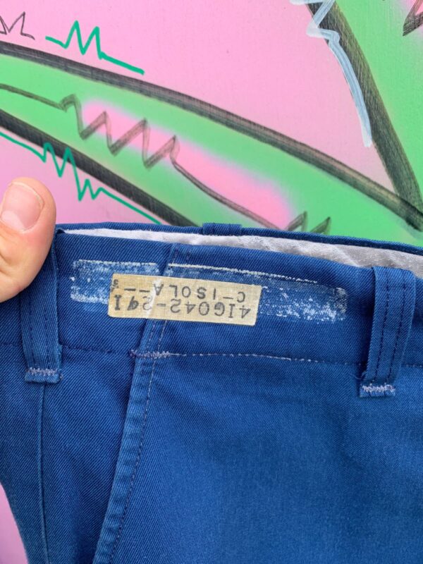 *AS-IS* RETRO BASIC BLUE 50/50 WORK PANTS - SCOVILL ZIPPER