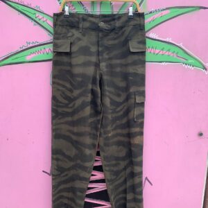 Photo detail:*ARTIST MADE* TIGER STRIPE MILITARY TROUSERS, DOUBLE SIDE CARGO POCKETS