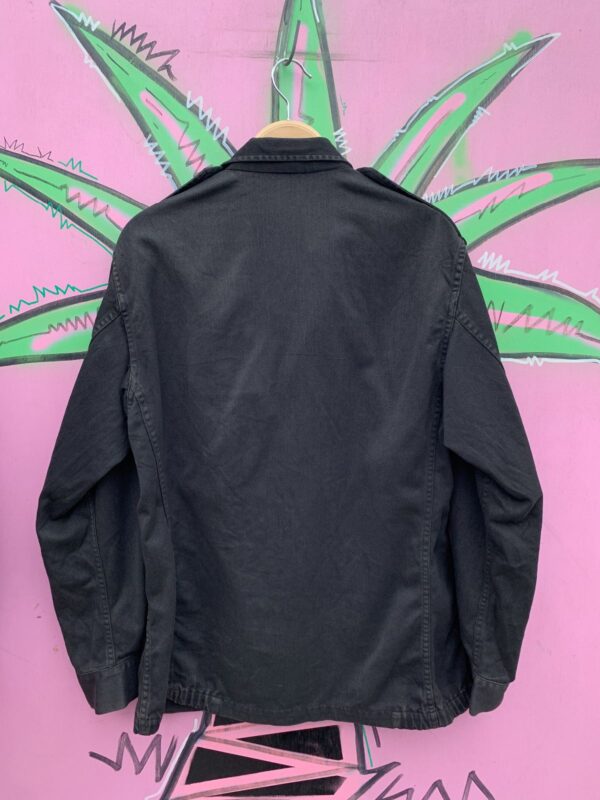 NICE! OVER-DYED 1984 FRENCH MILITARY FIELD JACKET - HERRINGBONE TWILL