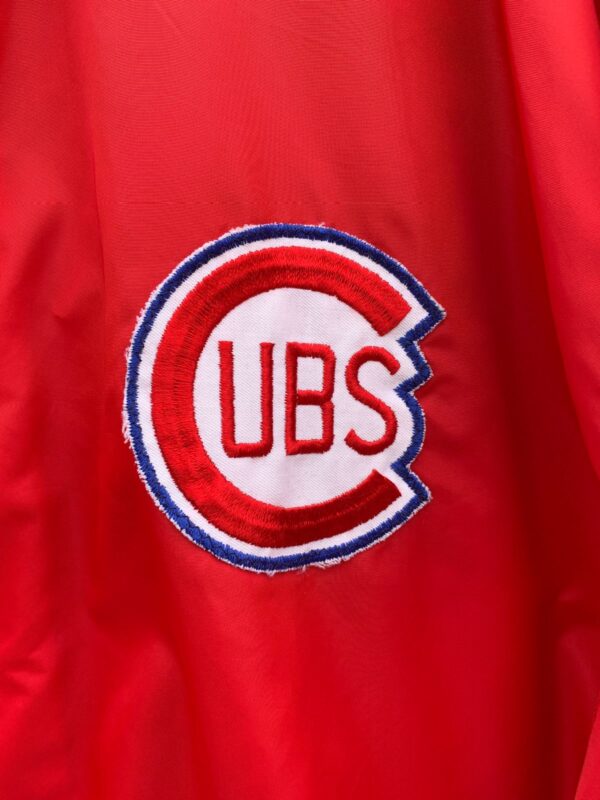 RETRO 1970S CHICAGO CUBS SNAP BUTTON NYLON WINDBREAKER JACKET